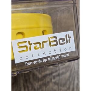 WeatherTech Star Belt Bright Solid Yellow Trim-To-Fit Waist Unisex Belt NEW